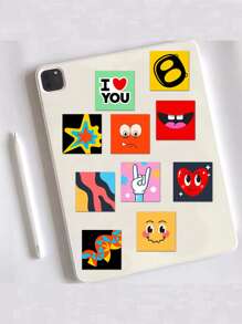 30 cái In biểu hiện Nhãn dán - Nhiều màu - Xem 4