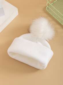 1pc Women's Baseball Cap With Leather Patch, Simple, Fashionable, Personalized Signature Headwear - White - View 4