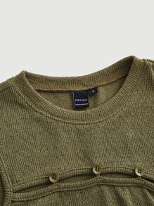 SHEIN MOD 高衩背心連衣裙 - 軍綠色 - 查看 5