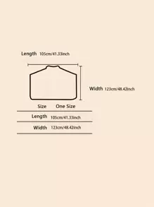 1 件格子印花连帽柔软面料披肩，带保暖内衬，轻便，时尚，适合户外旅行、派对穿着