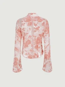 SHEIN MOD Floral Print Shirt - Multicolor - View 5