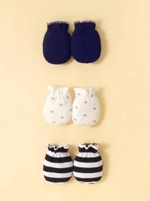 6pairs Baby Boys' Random Color Gloves