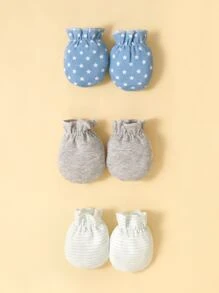 6pairs Baby Boys' Random Color Gloves