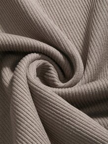 DAZY Camiseta De Manga Murciélago De Cuello Alto Simulado - Gris - Ver 8