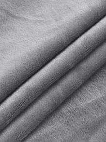 1 pieza Funda de silla de terciopelo de zorro plateado sólido, funda de polvo de silla de terciopelo minimalista moderna y gruesa, adecuada para oficina, dormitorio, comedor - Gris - Ver 4