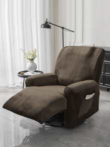 1 Set Home Decoration Lounge Massage Chair Cover And High Elasticity Sofa Cover For Full Coverage - Coffee Brown - View 1