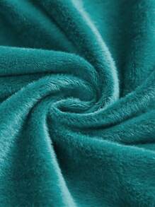 1 件纯银狐毛绒弹力椅套，简约设计，高弹力吧凳防尘罩，适用于酒店吧台 - 綠色 - 查看 4