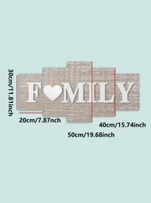 5 miếng dán tường hình trái tim & chữ cái - Nhiều màu - Xem 3