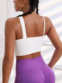 Yoga Sxy Light Support Crisscross Sports Bra - White - View 2