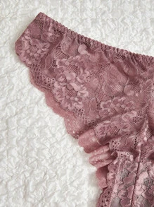 Quần lót ren hoa viền sò Plus 7 chiếc - Nhiều màu - Xem 3