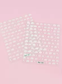2sheets Cloud Pattern Nail Art Sticker Nail Stickers DIY