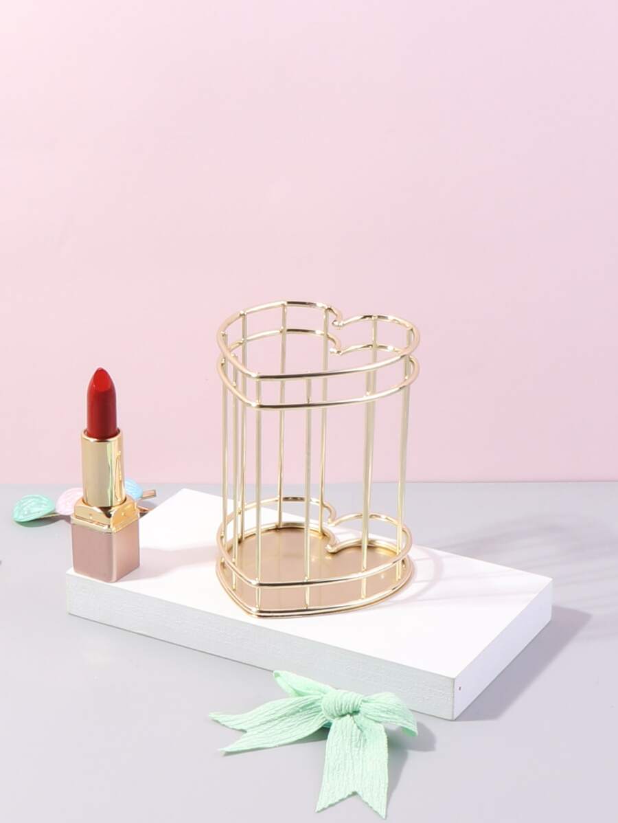 1pc Makeup Storage Bucket Bag,Room Decor, Bags,Makeup Bag,Vanity,Travel,Make Up Bag,Travel Essentials,Organizer,Storage,Travel Essential,Makeup Organizer,Makeup Bags,Make Up Organizer,Organiser,Toiletry Bag,Desk Organiser,Cosmetic Bag,Makeup Pouch,Make Up Organize,Vanity Accessories,Make Up Pouch,Make Up Bags,Jewellery Box,Pouch,Makeup Brush Holder,Brush Holder,Perfume Organiser,Pouch Bag - Gold - View 1