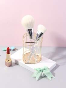 1pc Makeup Storage Bucket Bag,Room Decor, Bags,Makeup Bag,Vanity,Travel,Make Up Bag,Travel Essentials,Organizer,Storage,Travel Essential,Makeup Organizer,Makeup Bags,Make Up Organizer,Organiser,Toiletry Bag,Desk Organiser,Cosmetic Bag,Makeup Pouch,Make Up Organize,Vanity Accessories,Make Up Pouch,Make Up Bags,Jewellery Box,Pouch,Makeup Brush Holder,Brush Holder,Perfume Organiser,Pouch Bag - Gold - View 2