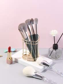 1pc Makeup Storage Bucket Bag,Room Decor, Bags,Makeup Bag,Vanity,Travel,Make Up Bag,Travel Essentials,Organizer,Storage,Travel Essential,Makeup Organizer,Makeup Bags,Make Up Organizer,Organiser,Toiletry Bag,Desk Organiser,Cosmetic Bag,Makeup Pouch,Make Up Organize,Vanity Accessories,Make Up Pouch,Make Up Bags,Jewellery Box,Pouch,Makeup Brush Holder,Brush Holder,Perfume Organiser,Pouch Bag - Gold - View 4