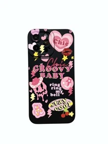 Cartoon Graphic Phone Case Compatible With iPhone 15/15Pro/15Plus/15Promax - Multicolor - View 4