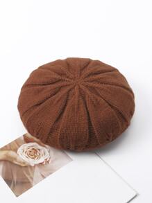 Boina minimalista unicolor - Marrón - Ver 2