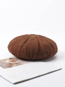 Boina minimalista unicolor - Marrón - Ver 3