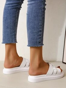 Sandalias con diseño trenzado - Blanco - Ver 5