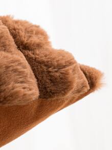 1入組素色靠墊套不附帶墊芯 - 咖啡棕 - 查看 6