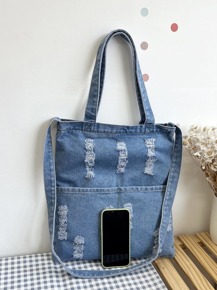 Saco de compras Rasgado - Azul bebê - Visão 4