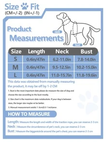 Supet 1 Nơ Trang Trí Họa Tiết Kẻ Sọc Dây Đai Thú Cưng & 1 Dây Xích Thú Cưng Cho Chó Mèo Ngoài Trời - Nhiều màu - Xem 3