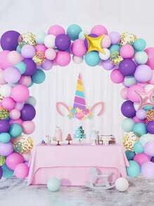 96pcs Decorative Balloon Garland, Colorful Balloon For Birthday Party - Multicolor - View 1