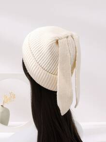 Gorro con oreja de conejo - Beis - Ver 1