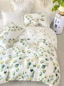 Bộ vỏ chăn hình lá không có chất làm đầy - Nhiều màu - Xem 2
