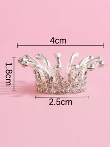 Viral Silberne Krone Strass Nagelkosmetikhalter - Premium Nagelkunst-Organizer mit Diamantakzenten für Salon & DIY Aufbewahrung