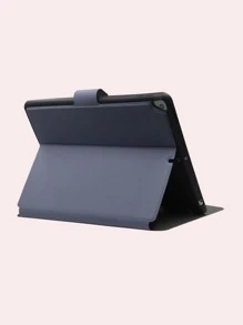 Hộp đựng iPad trơn có giá đỡ bút - Màu xanh lam - Xem 4
