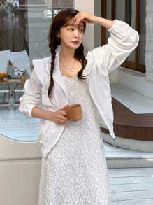 DAZY 心形装饰项链情人节 - 銀色 - 查看 8