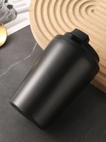 1pc Stainless Steel Insulated Bottle Water Bottle - Black - View 2