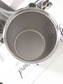 1pc Stainless Steel Insulated Bottle Water Bottle - Black - View 4