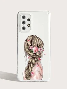 人像圖案透明手機殼 - 彩色 - 查看 2