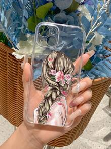 人像圖案透明手機殼 - 彩色 - 查看 4