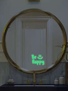 1 件，Be Happy 夜灯镜子装饰贴纸 - 綠色 - 查看 4