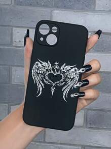 Funda para móvil ala con estampado - Blanco y Negro - Ver 3