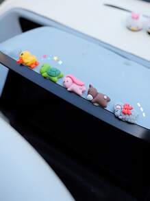 5入組卡通動物設計車內裝飾品 - 彩色 - 查看 2