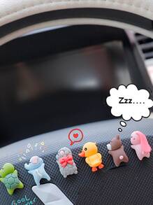 5入組卡通動物設計車內裝飾品 - 彩色 - 查看 4