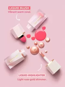 SHEGLAM X LAURA LEE Liquid Blush & Highlighter Kit - Multicolor - View 3