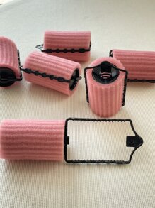 DAZY 6pcs Hair Curling Roller - Pink - View 3