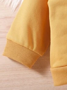 男嬰熊壓花衛衣和衛褲 - 棕色 - 查看 6