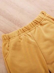 男嬰熊壓花衛衣和衛褲 - 棕色 - 查看 7