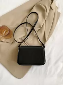 Túi đeo vai nữ mini thời trang thông thường mới Khóa kim loại màu đỏ - màu đen - Xem 8