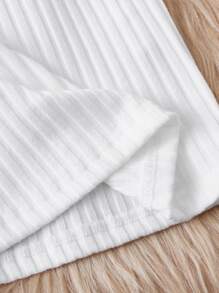 SHEIN 年輕女孩主教袖肋身針織裙