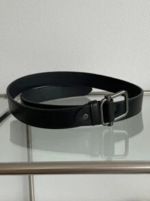 DAZY Cinturón con hebilla cuadrada - Negro - Ver 3