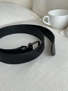 DAZY Cinturón con hebilla cuadrada - Negro - Ver 7