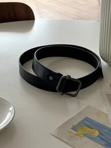 DAZY Cinturón con hebilla cuadrada - Negro - Ver 8