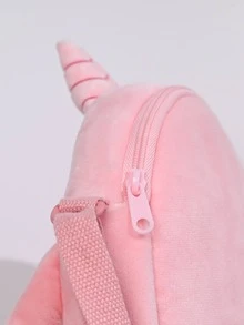 Cartoon Pattern Design Novelty Bag Pink Cute Crossbody Bag For Girls - Pink - View 4