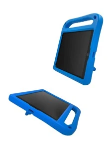 Kinder iPad Hülle, blaue EVA-Schutzhülle mit Griff, kompatibel mit iPad, stoßfest
